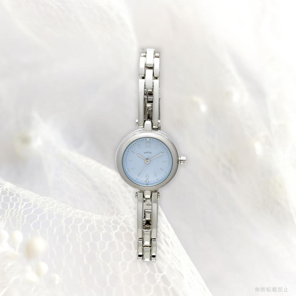 Fieldwork Analog 5 ATM Water Metal WP Miju Women's Watch, Resistant, Band, Silver/Blue, ST288-2