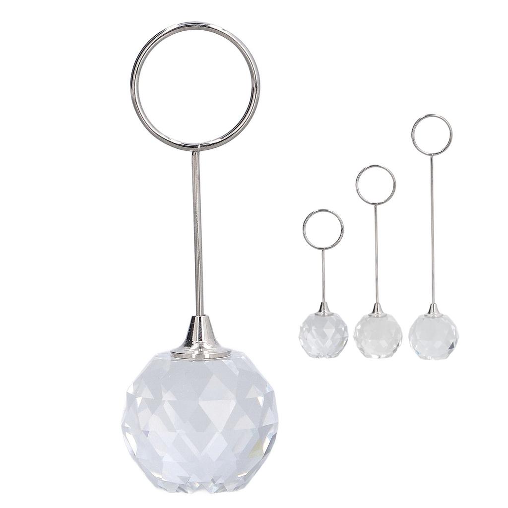 Place Card Holder Round Shape Bright Color Widely Used Stable Sturdy  Table Number Stands