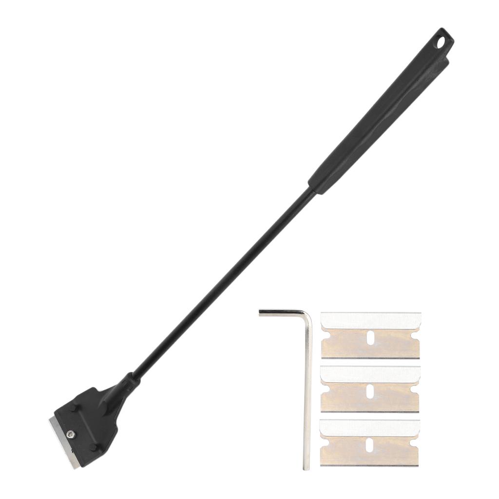 Aquarium Algae Scraper Small Fish Tank Glass Long Handle Cleaner with Replaceable Blades