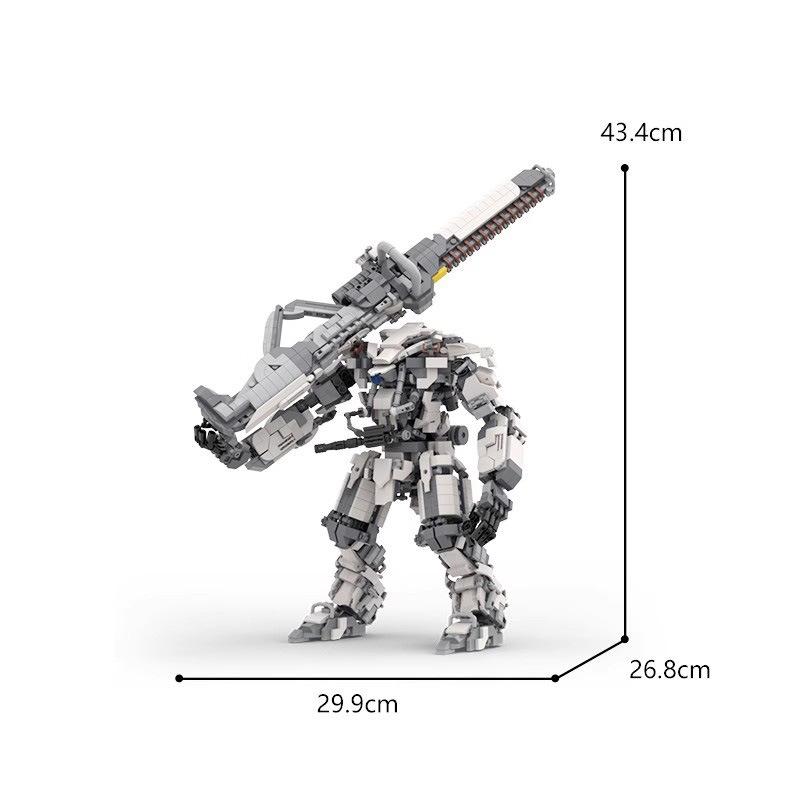M Building Block Compatible Lego Mk17 Robot Model Large Mecha Assembly Ornament Building Block Toy