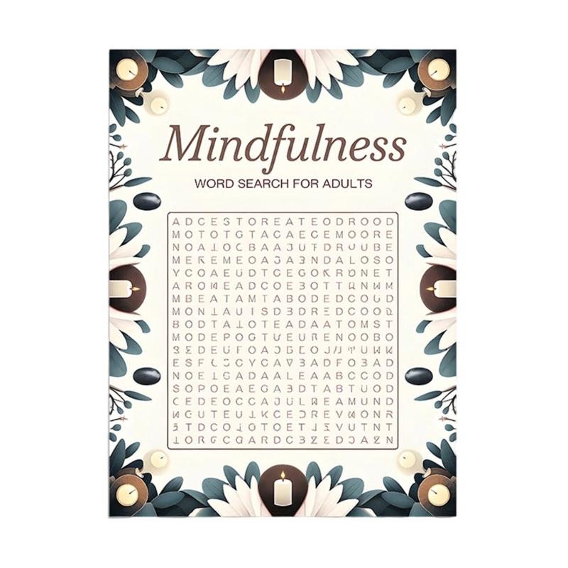 

Word Search Activity Notebook Puzzle Book with Recycled Paper Materials Offering Green Fun Away from Digital Screens