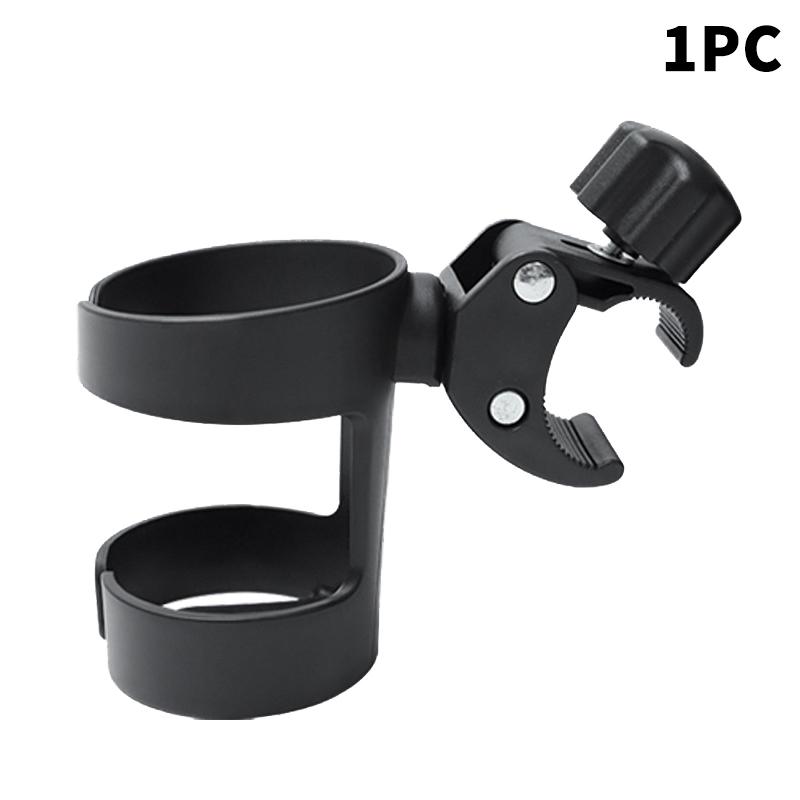 Universal Stroller Cup Holder Adjustable Water Bottle Space for Baby Stroller and Bike Convenient Fit 1PC чёрный
