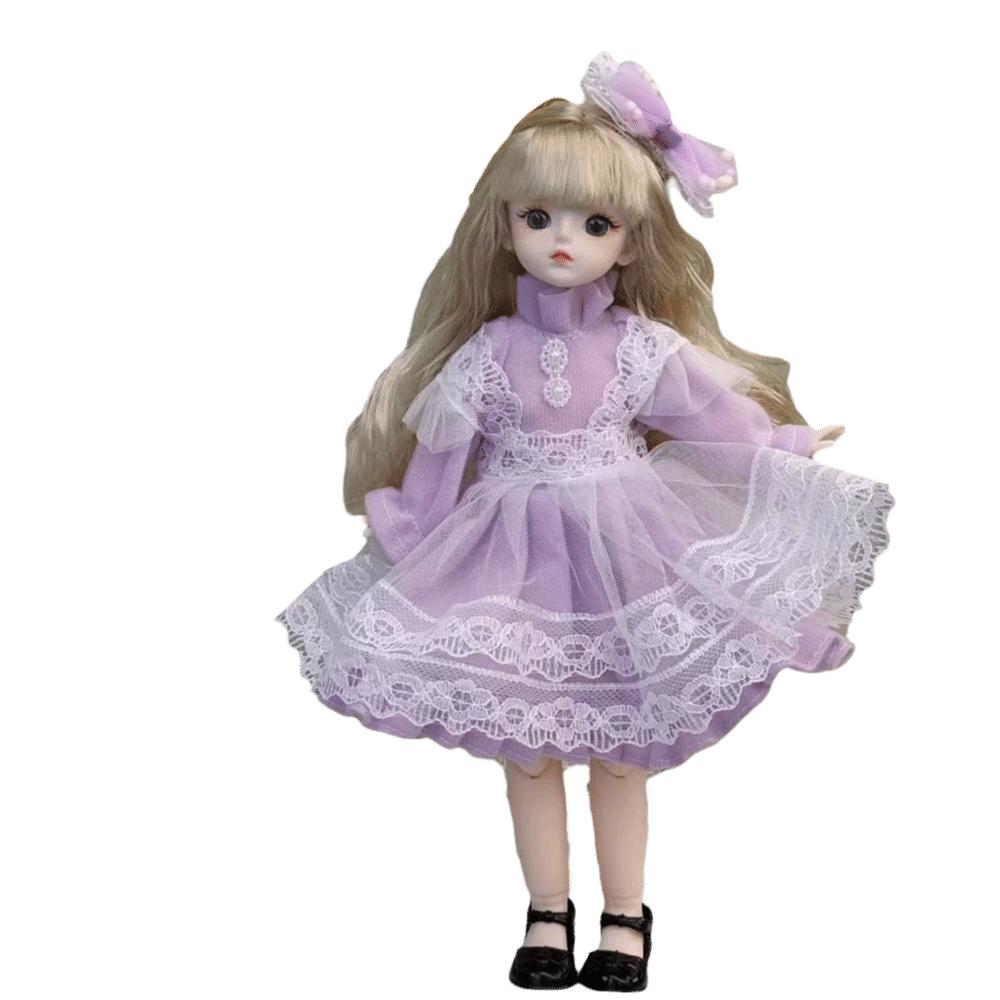 Attractive Eyes Princess Dress Up BJD Dolls Princess Makeup Ball Joint Doll Birthday Gift