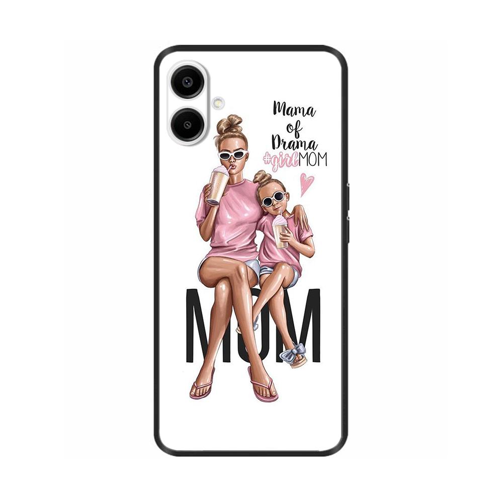 For Samsung Galaxy A06 Back Cover Soft Black Print Silicone Bumper Phone Case for Samsung Galaxy A06 A05 A04 Cases Fundas Coque