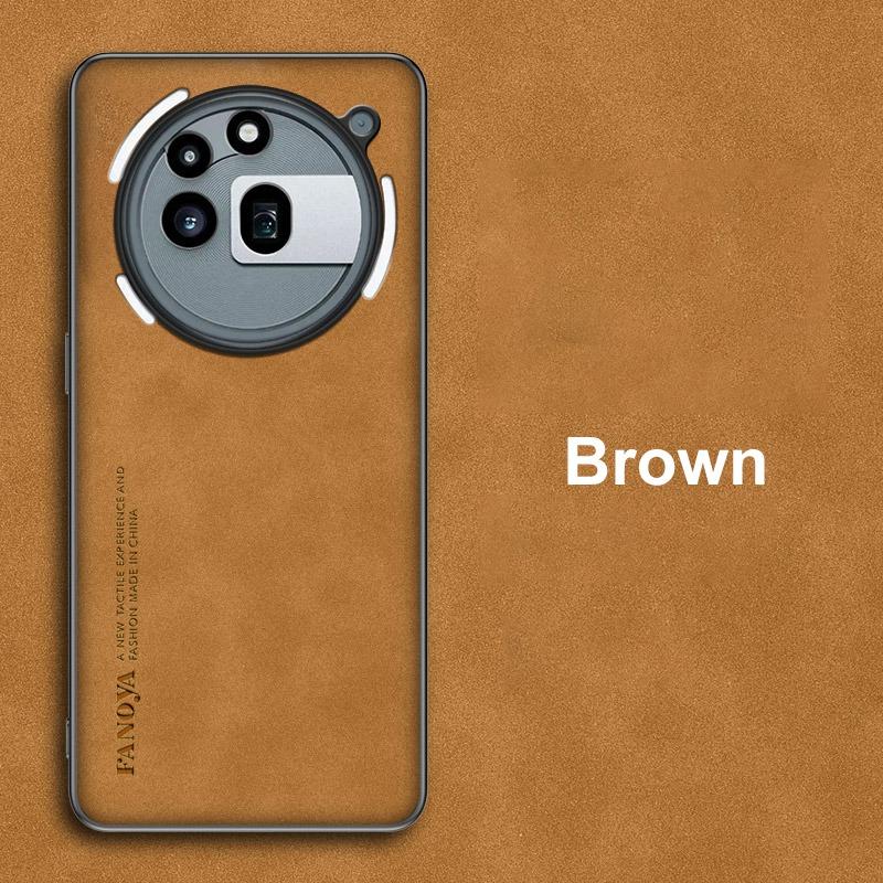 

For Nothing Phone 3A Pro Case Luxury PU Leather Phone Case For Nothing Phone 3A Pro 5G Back Cover Silicone Shockproof Protection Nothing Phone 3A Pro коричневий