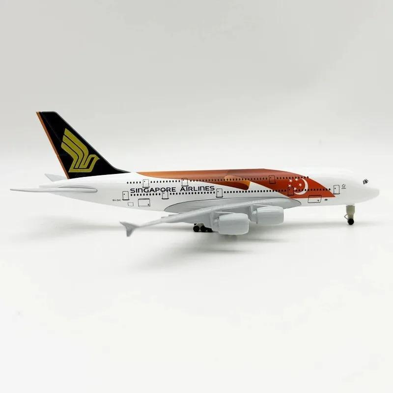 16/20cm Diecast Metal Aircraft Model, Singapore Airlines B777 B747 A380 Airplane Plane Model Toy for Display Collection