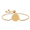 Stainless Steel Round Pearl Chain Bracelet - European & American Style, Festival Gift