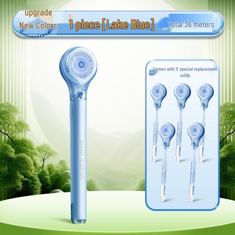Portable Refillable Correction Tape Pen – Pen-Style, Large Capacity, Ideal for Students