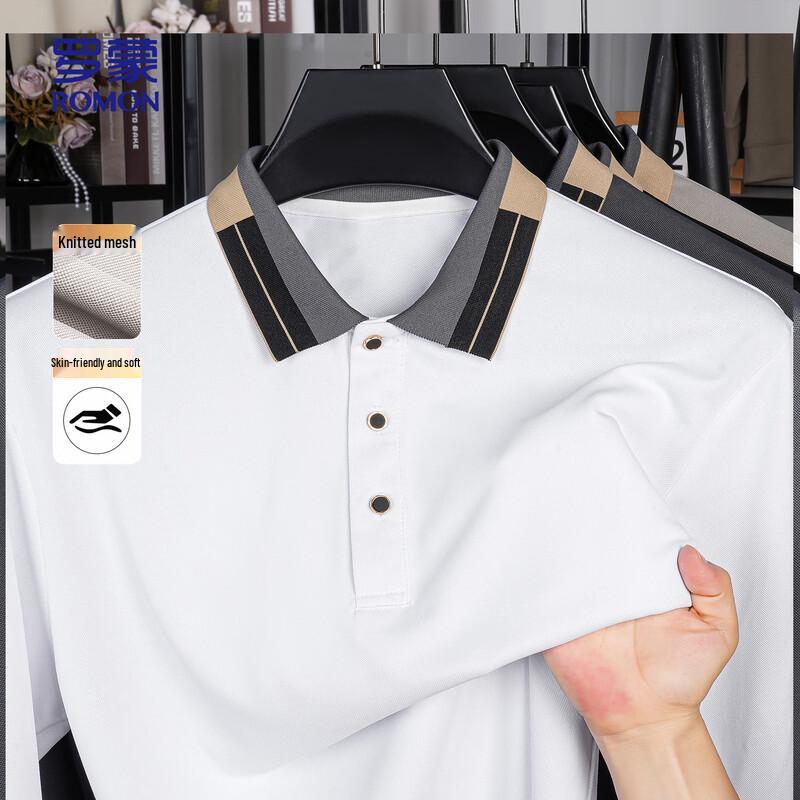 

ROMON Men s Long Sleeve Polo Sweatshirt MS605 195