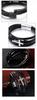 Men's Black Leather Bracelet Braided Silver Cross Surgical Steel