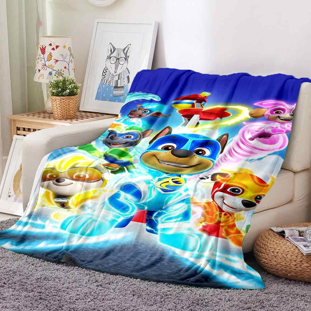 Paw Patrol Power Flannel Blanket Throw Blanket Soft Warm Sofa Bed Camping Home Decor Unique Christmas Gift C9211948