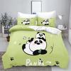 Panda Duvet Cover Set 3D Children'S Bedding Set Cotton Covers 3-Piece 1 Quilt Cover 100% Polyester Home Decor