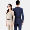 Couples' 5A Antibacterial Thermal Suit with Heating Patch - Wearable As Outerwear, Includes Top and Pants for Autumn