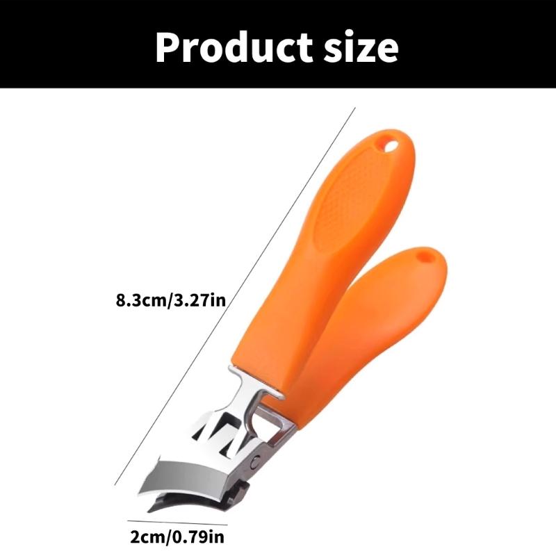 Anti Splash Nail Clippers Stainless Steel Nail Cutter Oblique Toe Nail Clippers Manicure Pedicure Tool Gift for Men Women