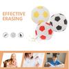 INOOMP Mini Soccer 3D Soccer Ball Pencil Erasers for Learning Sports Party Souvenirs 12-Pack Erasers, Shaped, Kids, Supplies, Stationery,