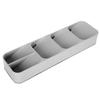 Spoons Knives Forks Storage Box Kitchen Drawer Tableware Cutlery Organizer AccessoryGray