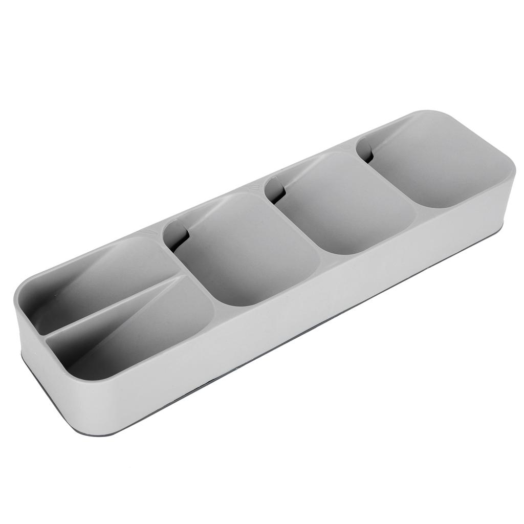 Spoons Knives Forks Storage Box Kitchen Drawer Tableware Cutlery Organizer AccessoryGray