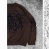 Womens Oversized Streetwear Knit Sweater With 3D Tribal Jacquard Coffee Color Fall Winter 2025