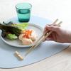 Cutipol KUBE Chopsticks and Chopstick Rest Set, Ivory Gold KU39IVGB
