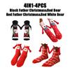 12PCS Christmas Socks Fall and Winter Cotton Magnet Hand-holding Socks Mid-calf Socks Cute Couple Socks Cartoon Christmas Socks
