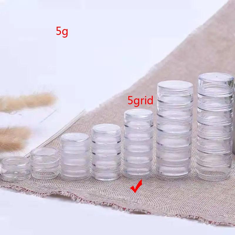 Multi-Layer Plastic Boxes Travel Cream Sorting Packing Transparent Split Bottles Portable Ring Storage Case Mini Finishing Organ