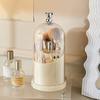 Makeup Brush Storage Bucket Large Capacity 7-Grids Design Dustproof Transparent Cosmetic Storage Box Organizer