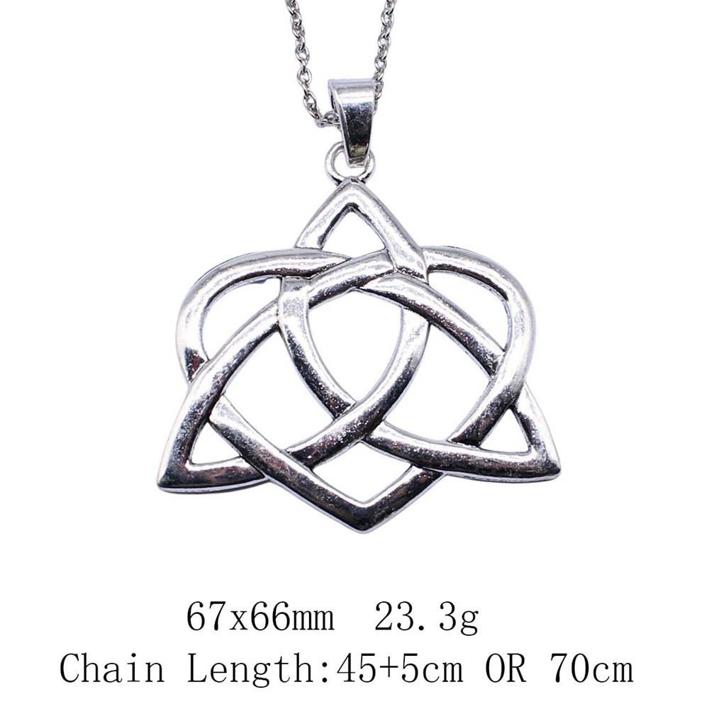 Gifts For Women Woman Long Necklace Celtic Hexagram 45cm Or 70cm Long Chain Necklace Cheap Cute Stuff Pendants And Necklaces