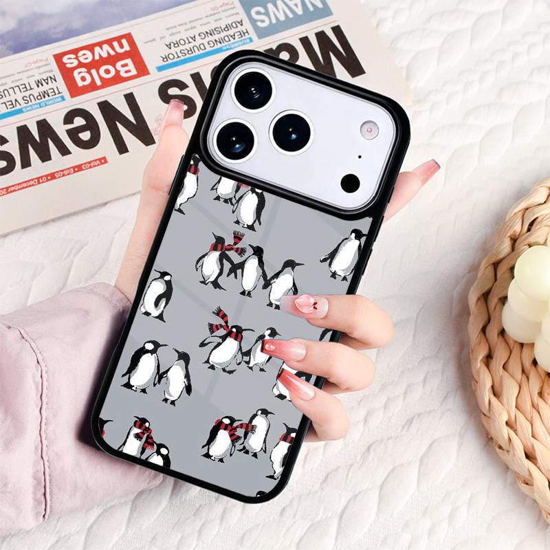 Penguin Phone Case For IPhone 17 16e 15 14 13 12 11 Pro Max Air Mini Soft Protective Cover