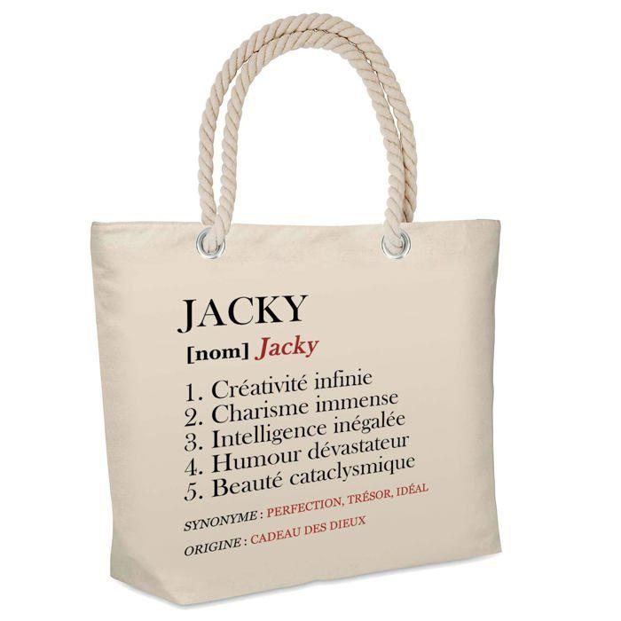 Sac de plage - PLANETEE - isotherme Jacky Définition - Coton imprimé France - Beige - Grande contenance