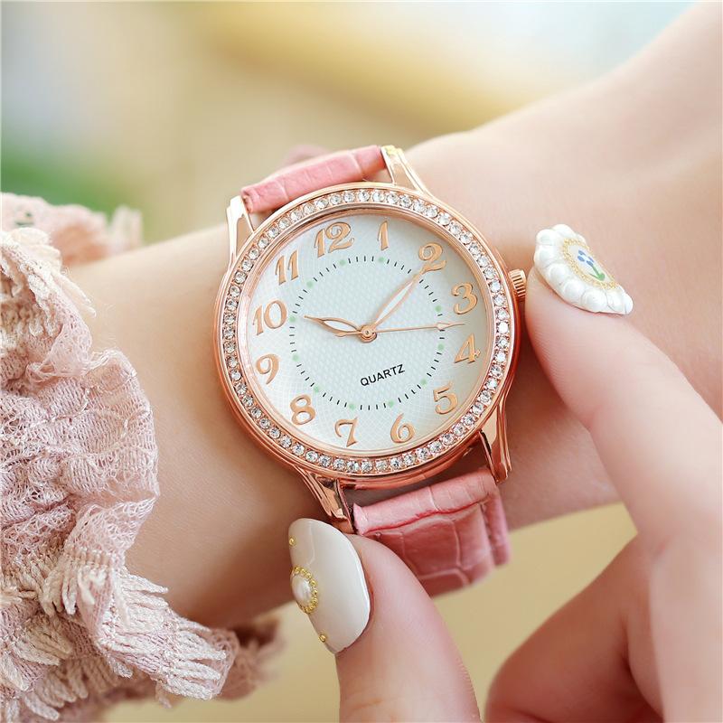 Diamond Luminous Needle Watch Women'S Belt Women'S Watch Quartz Watch Watches
