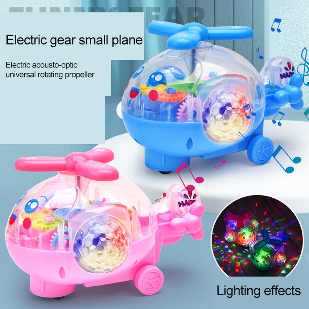 Flugzeugspielzeug für Kinder Flugzeugspielzeugmodell mit LED-Blinklichtern und Musik Elektrisches Flugzeugspielzeug