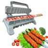 Kebab Maker Nem Enkelt Række Grill Barbecue Spyd Tilbered Kebab Maker Presse Maskine Genanvendelig Manuel Grill Kebab Form