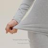 Women's Slim Fit Pure Cotton Mid-Neck Sweater - Solid Color, Autumn/Winter Warm Innerwear
