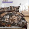 Wolf Pattern Bedding Quilt Set Quilt Cover Pillowcase Home Decoration Birthday Gift (1 * duvet cover + 2 * pillowcase, without core)