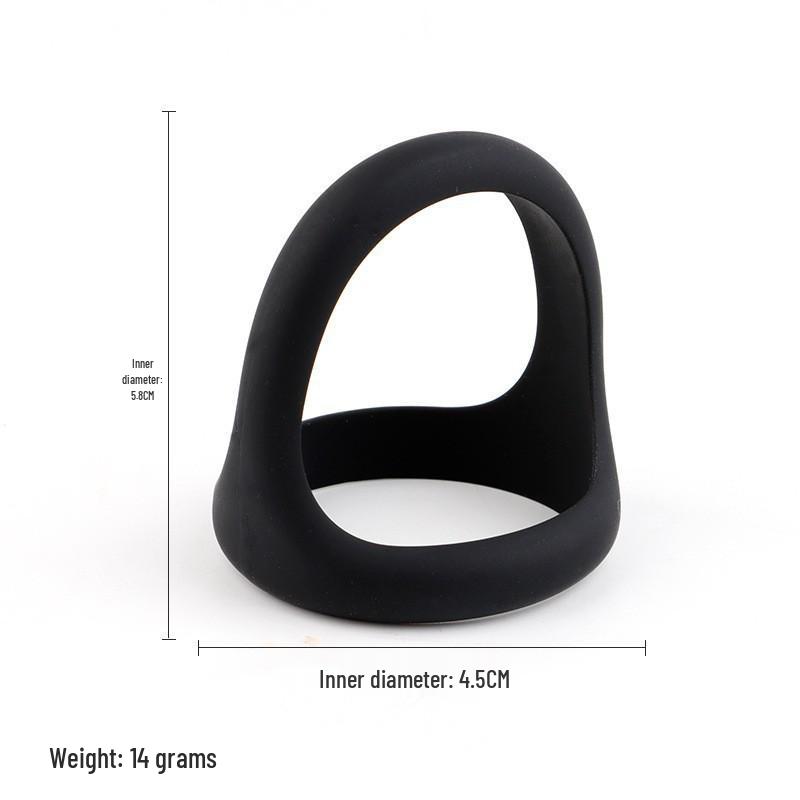Cross-Dimensional Silicone Men's Long-Lasting Sperm Lock Ring