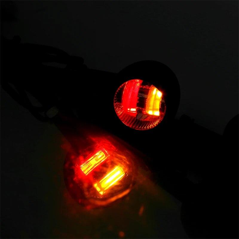 Uniwersalny Motocykl Mini Kierunkowskaz Bursztynowe Lampki Wskaźnikowe 10mm dla Honda Yamaha Kawasaki Custom Cruiser Bobber Chopper