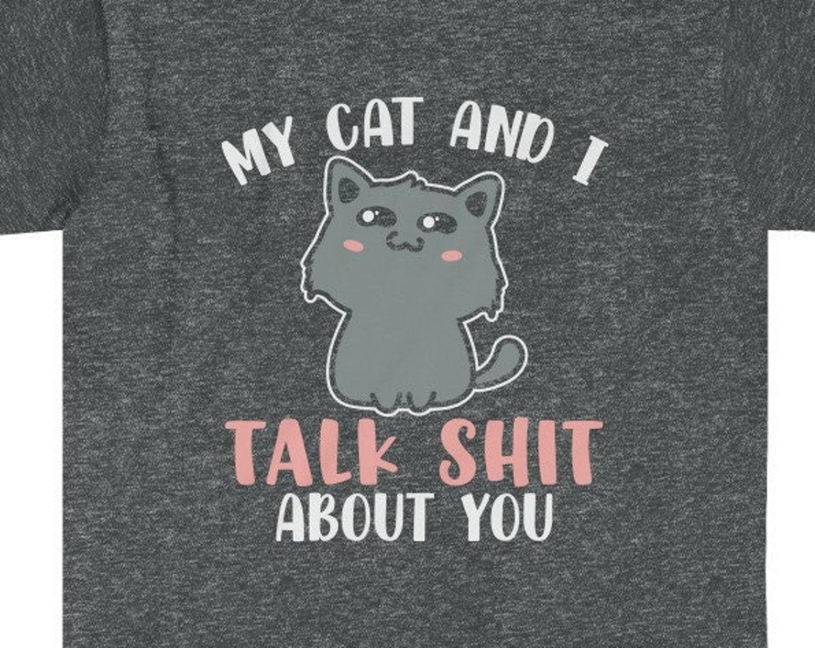 Cute Cat Shirt | Funny Cat Mom Gift | Cat Dad T Shirt Cat Lover | Christmas Cat Shirt Gifts For Cat Lovers | Cat Parent Daddy Unisex Tshirt XL