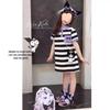 Girls Korean Summer Short Sleeve Cartoon Dress for Big Kids Fashionable and Trendy