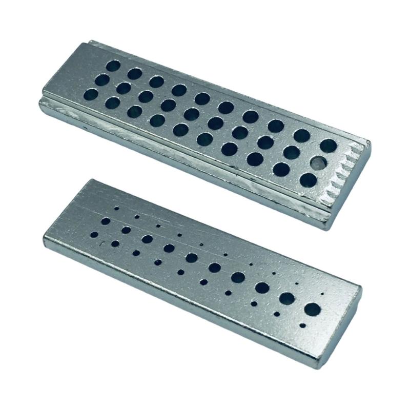 Professional Three Row Hit Block Set For Watch Repair With Permanent Steel Building And Ergonomic Plan