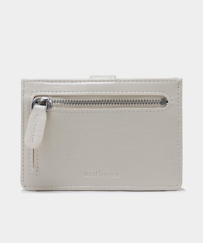 Matincox Buckle Card Wallet - Cream