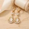 Crystal Water Drop Earrings Luxury Sparkly Zircon Earrings Cat Eye Stone Earrings  Engagement