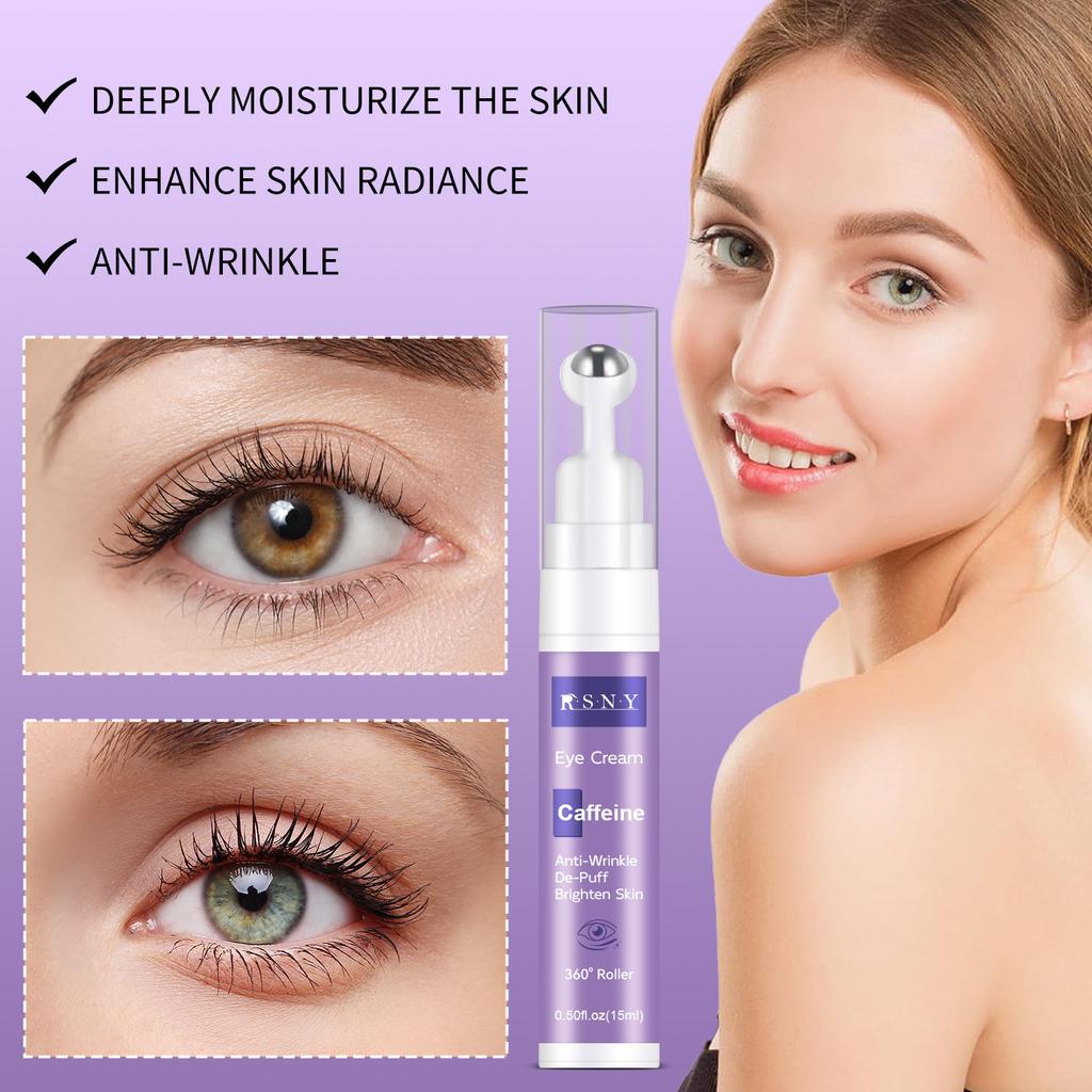 Rollerball Eye Hydration Essence Nourishing Massage 15ml Eye Cream Moisturize and Brighten Skin Tone Revitalize and Nourish Hydrate