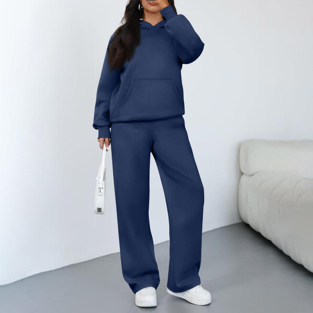 Damen Lässiger Warmer Hoodie Lässige Hose Wintersportanzug