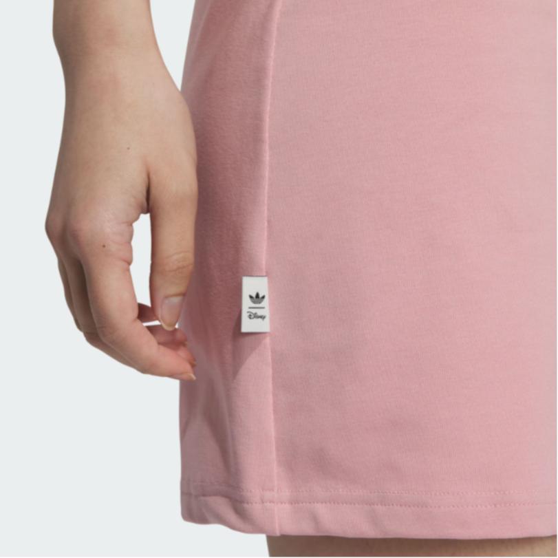Adidas Disney HdL Colorblock Hooded Short Sleeve Dress Women Dress Miracle-Purple Pink JP1437