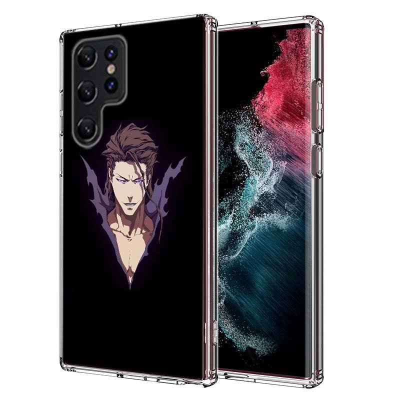 Bleach Aizen Sousuke Capa Phone Case For Samsung S26 Ultra S25 Edge Galaxy S23 S21 S20 S24 FE S22 S10 Plus Cover Clear TPU Shell