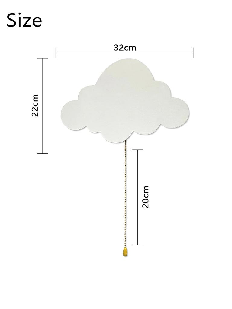 Cloud Light Floating Cloud Wall Lamps for Kids' Bedrooms Battery-operated Hanging Night Lights Gift Room Christmas Decoration