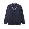 JK Unisex V-Neck Japanese Style Sweater - Women’s Long Sleeve Knit Pullover