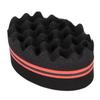 Big Holes Sponge Brush Double-Sided Twist Hair Sponge Barber Tool Hair Sponge Brush Home Use