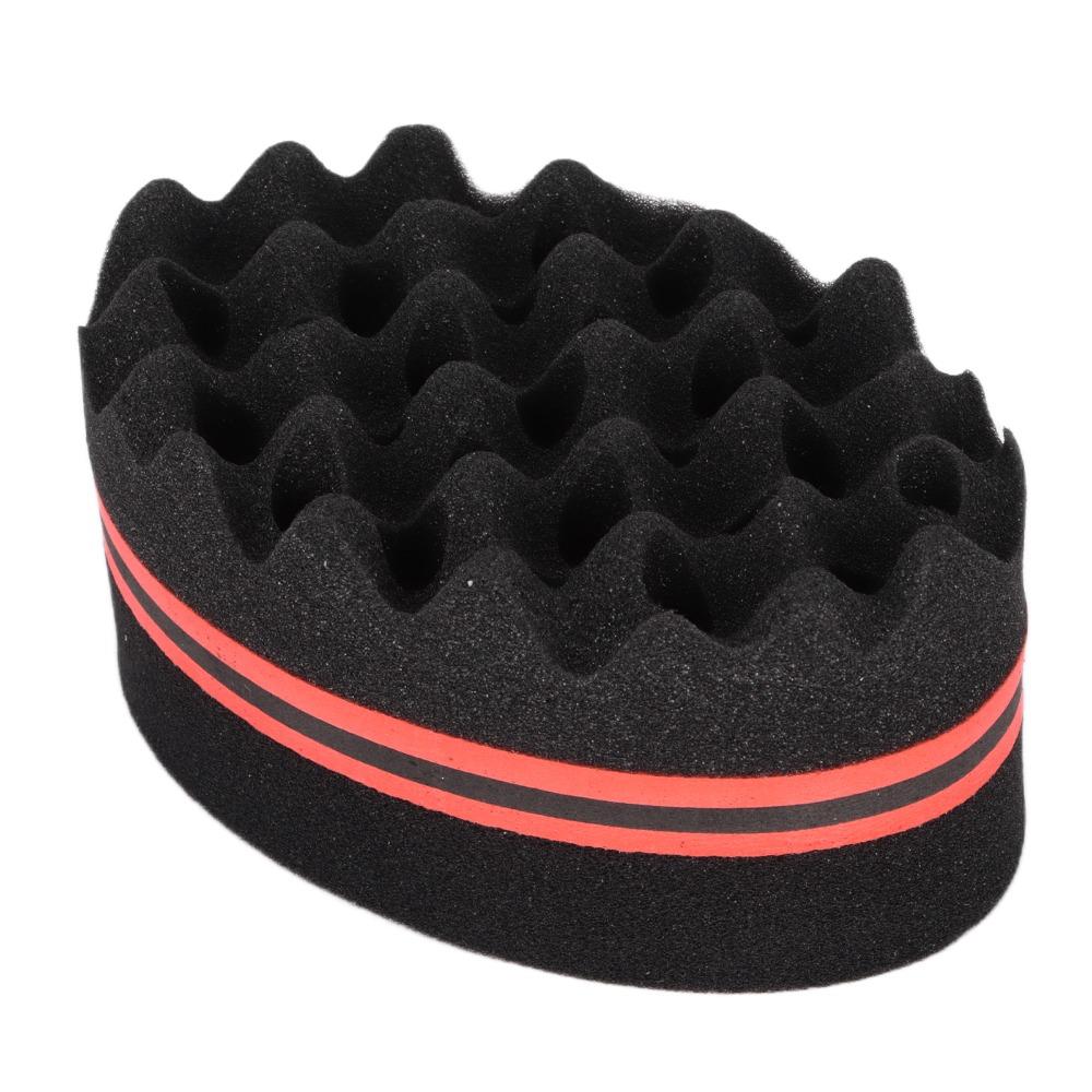 Big Holes Sponge Brush Double-Sided Twist Hair Sponge Barber Tool Hair Sponge Brush Home Use