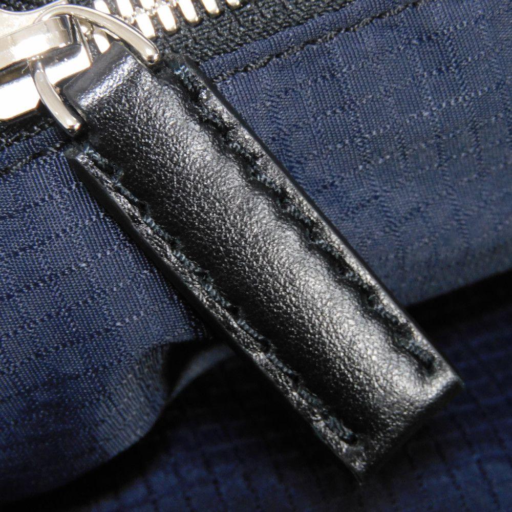 Used 11828 Chillout Nylon Scritto Tote 7924 New Logo All-Over Print Multicolor Shoulder Bag Calligraphy Navy Men's from